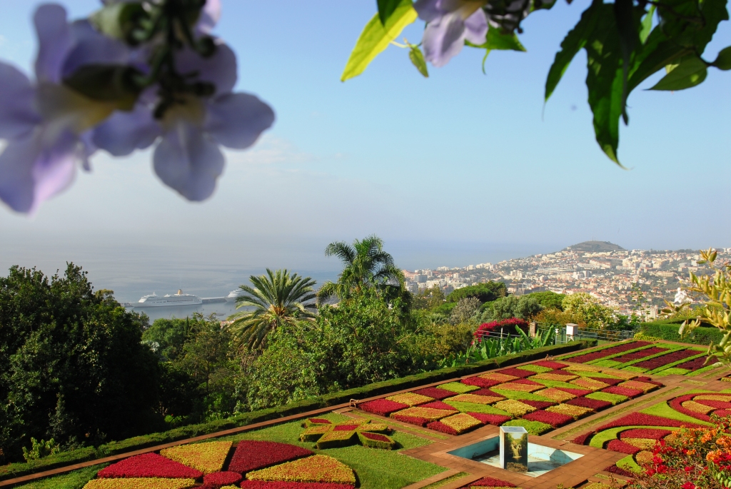 Blick auf Funchal vom botanischen Garten 