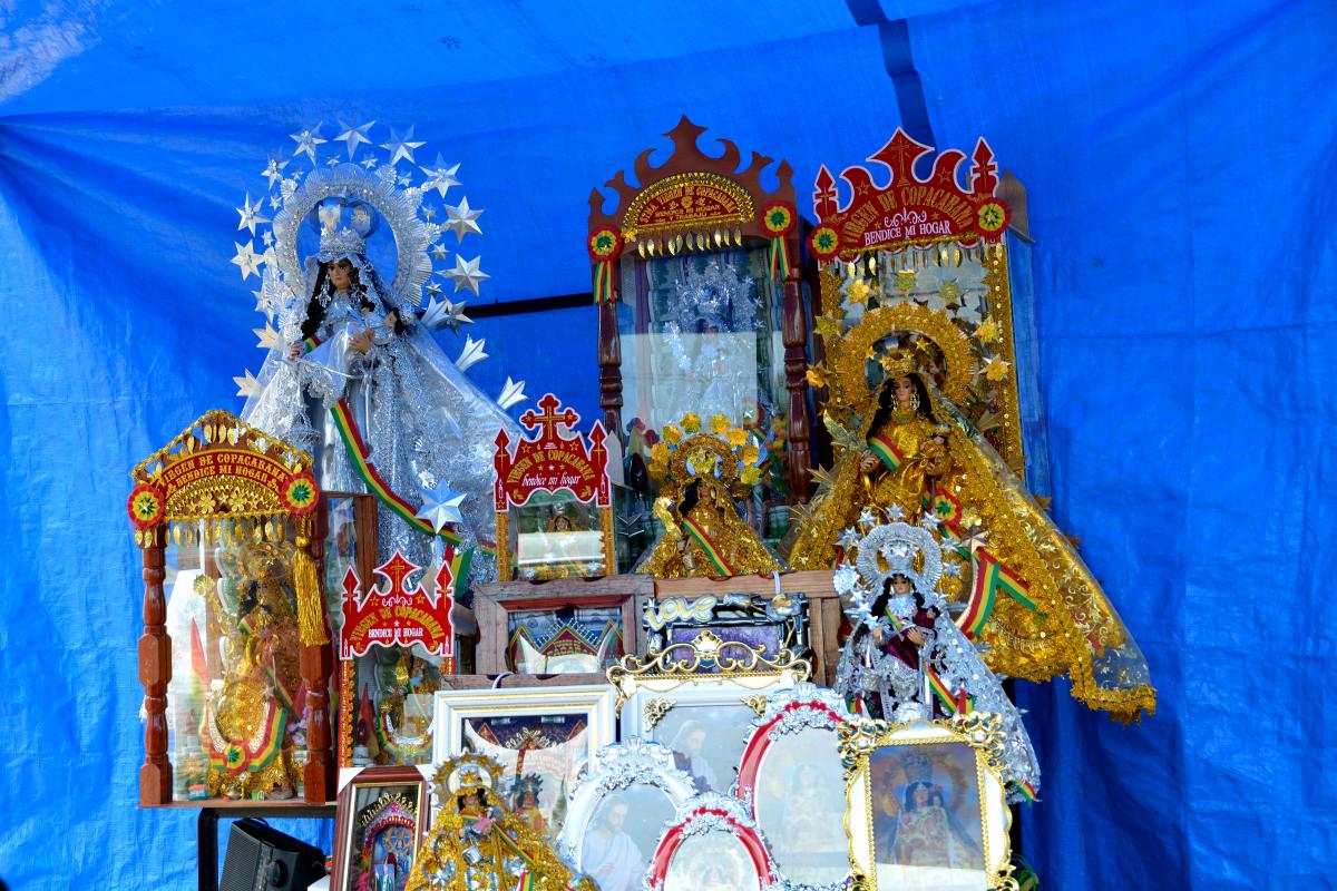 Kommerzielle Kopien der Virgen do Copacabana
