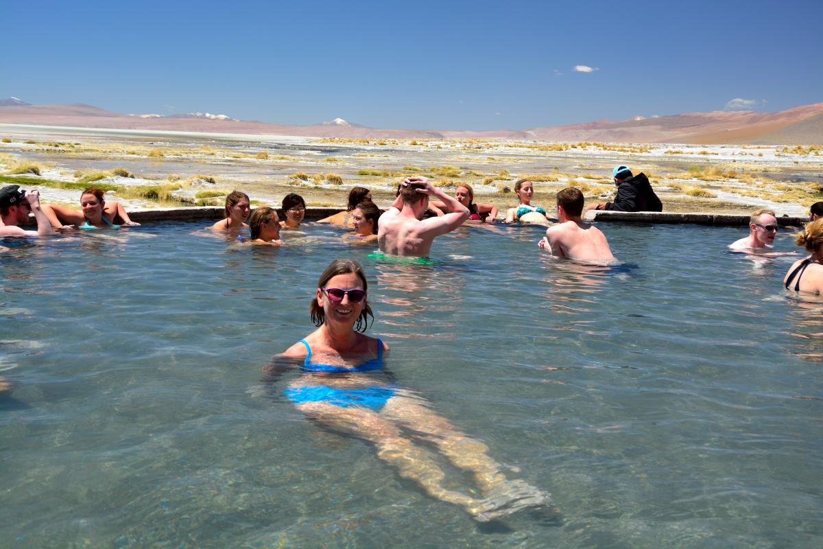 Solar de Uyuni Tour von Tupiza aus, 2. Tag: Thermalquelle