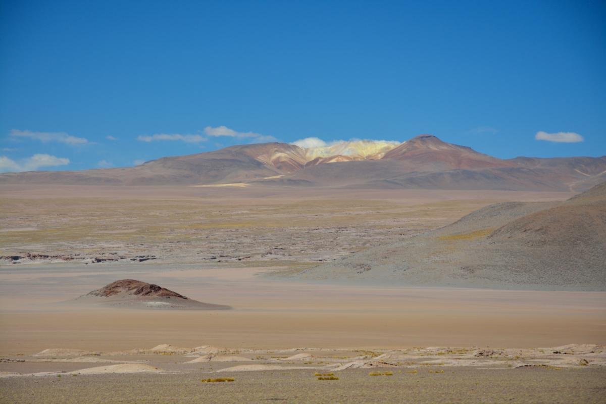 Solar de Uyuni Tour von Tupiza aus, 2. Tag: Lagune, Flamingos, Vulkane - der Uturuncu