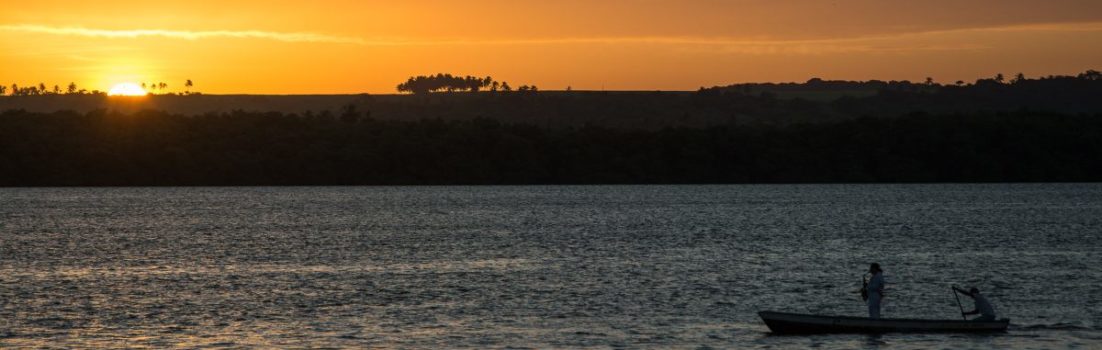 Por do Sol, Sonnenuntergang, mit Jurandy, Jacare, Paraiba, Brasilien