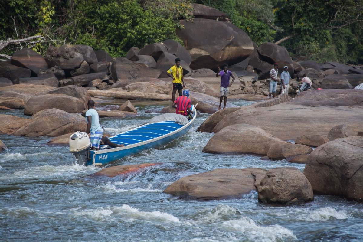 Stromschnellen am Boven Suriname