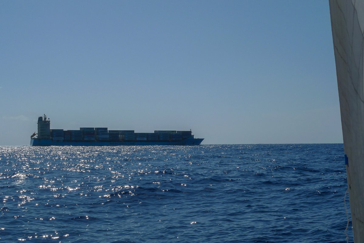 Ein Schiff voller Maersk-Container - ein Foto für meine Freundin Melisa