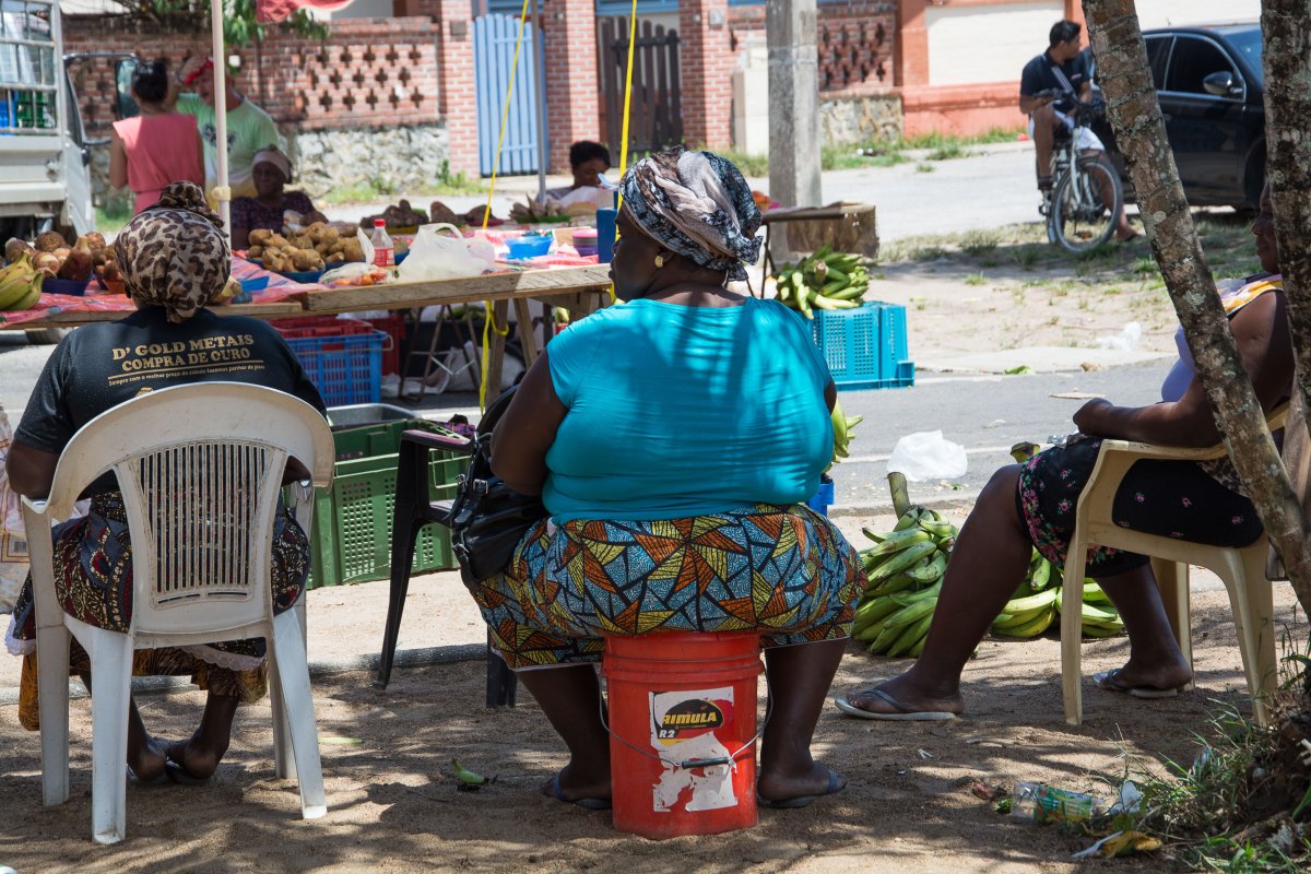 Marktfrau in St. Laurent du Maroni