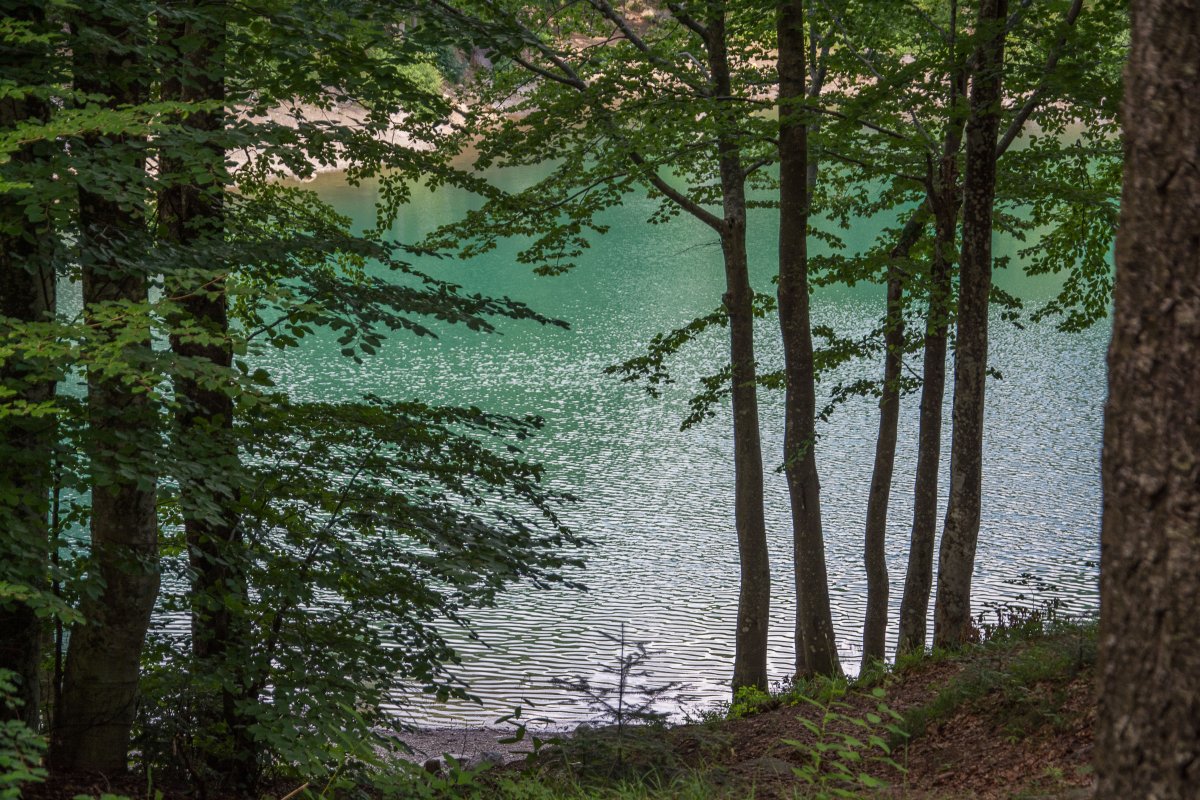 Lago de Lame im Naturpark Aveto, Ligurien