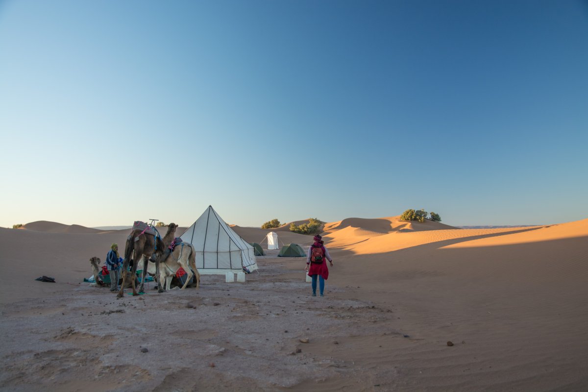 Nachtlager in der Nähe von Ouarzazate