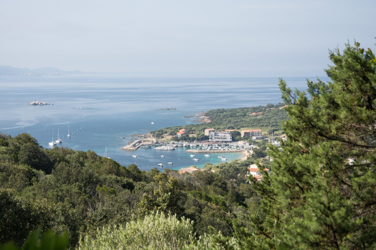 Blick auf PortoPollo, Porto Pollo Korsika